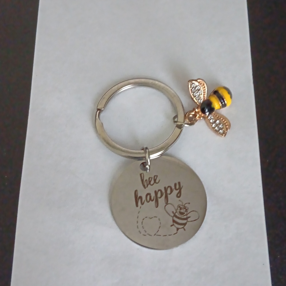 Bee Happy Keychain Set - Picture 2 of 3